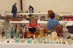 Nancy Lawson not only set up to sell, but also set up her cowboy memorabilia display