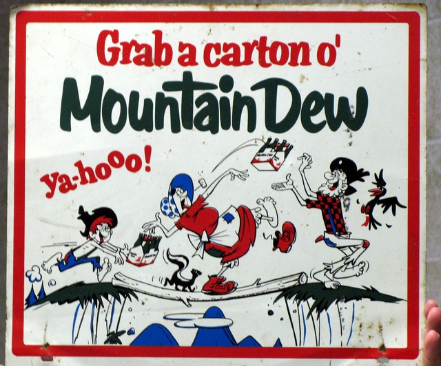 Mountain Dew sign