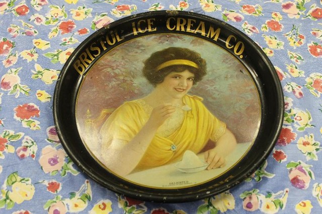 Serving tray from the Bristol Ice Cream Company.